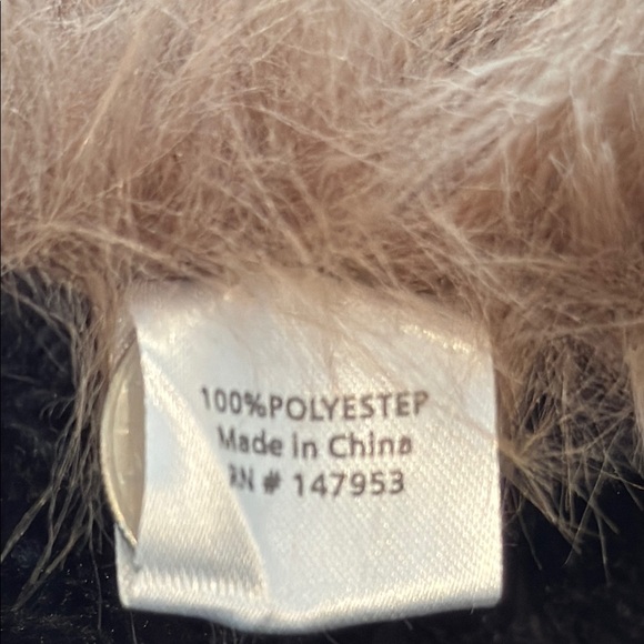 Leopard Faux Fox Fur Trim Cape or Wrap Size OS - Picture 9 of 12